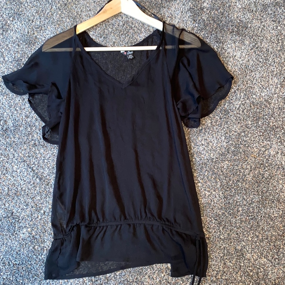 Guess shear top/ swimsuit cover up.